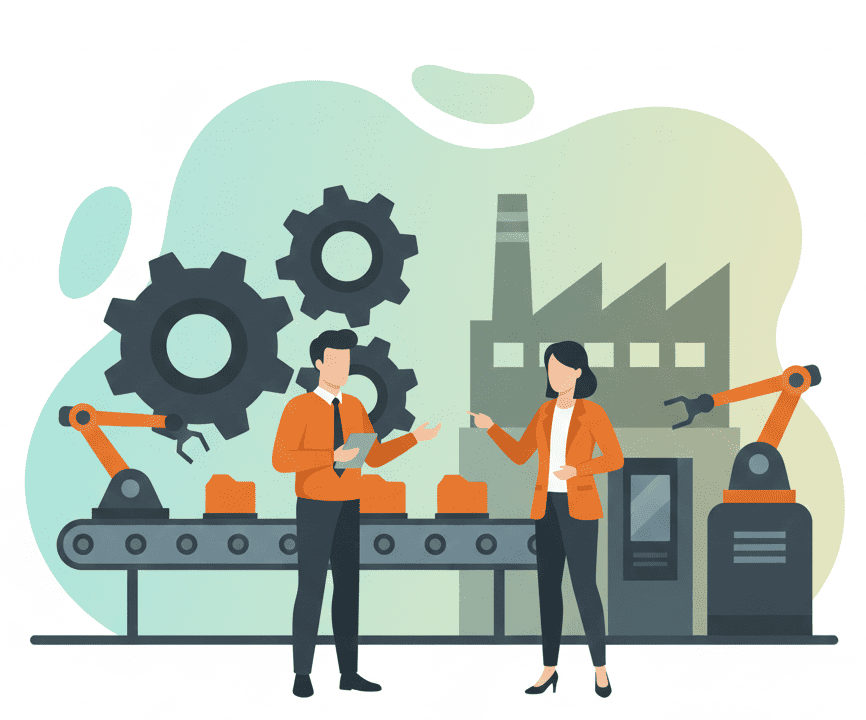Manufacturing & Industrial Industry Icon